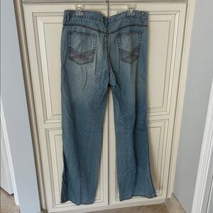 J. Crew Light Weight Denim Jeans Button Fly Sz 12 Tall Inseam